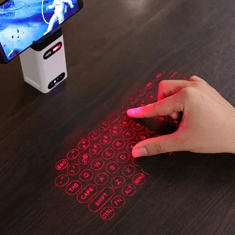 Laser Projection Bluetooth + USB Keyboard