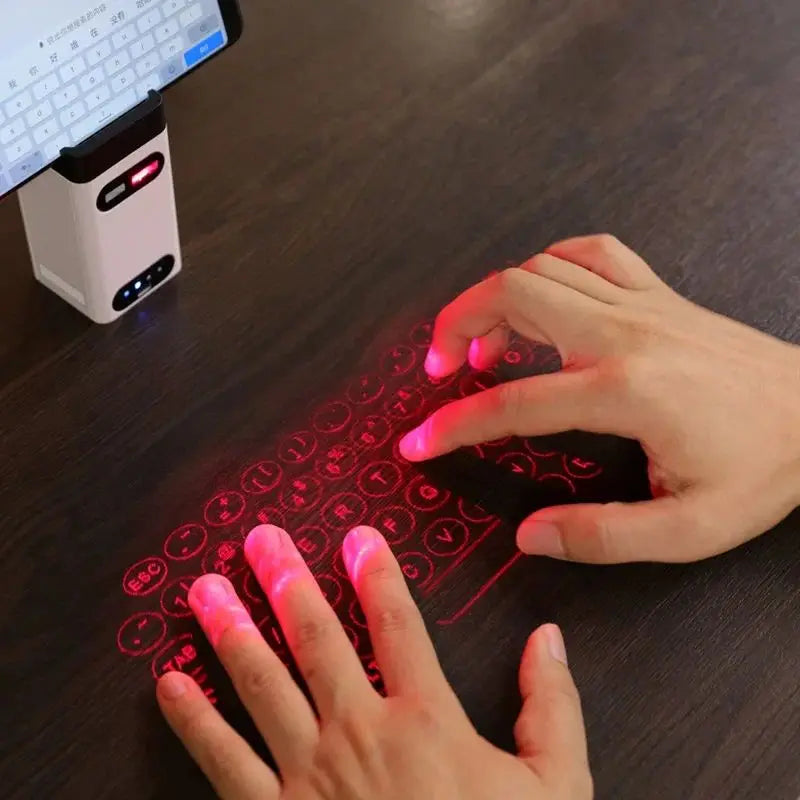 Laser Projection Bluetooth + USB Keyboard