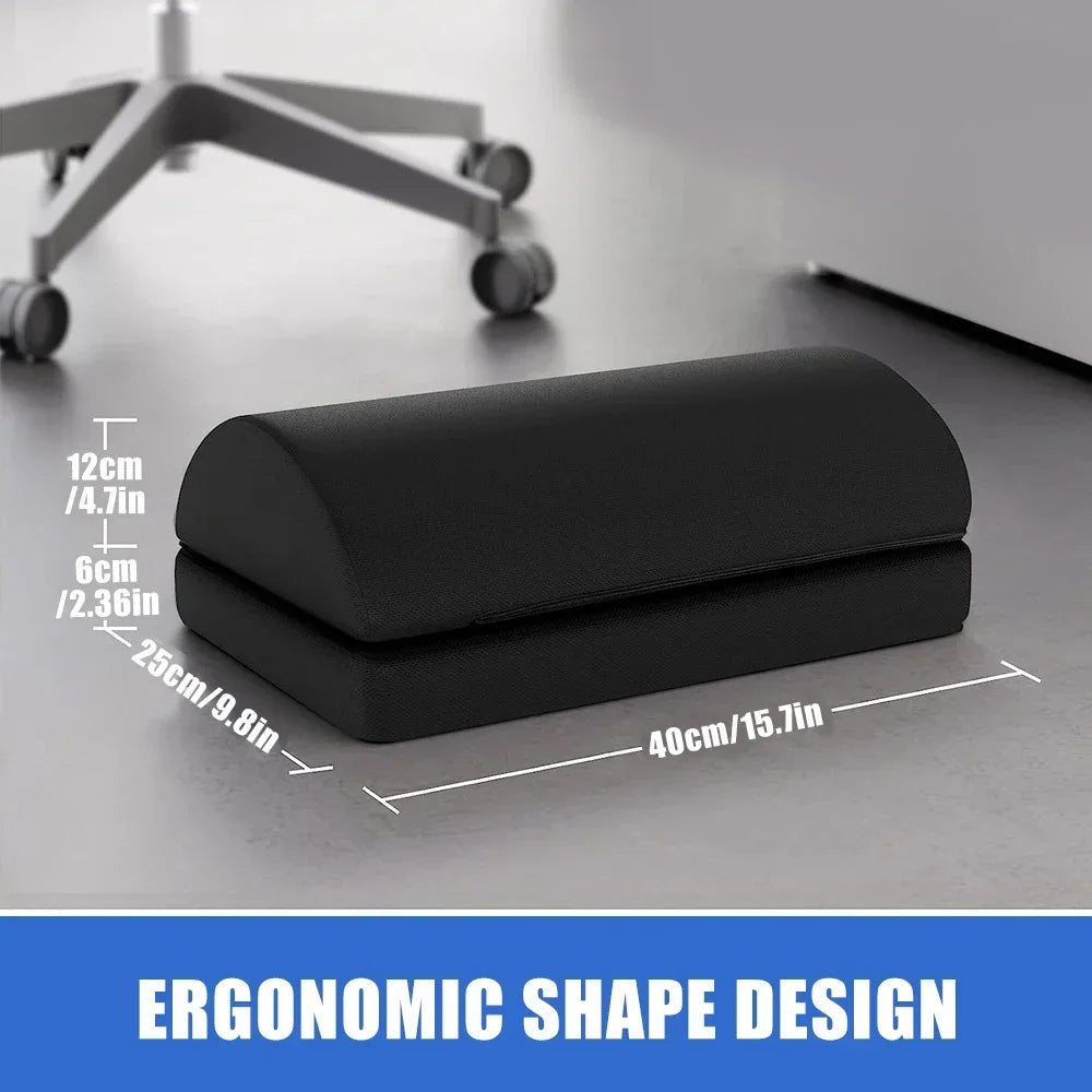 Comfy Footrest for Under Desk - Adjustable Height