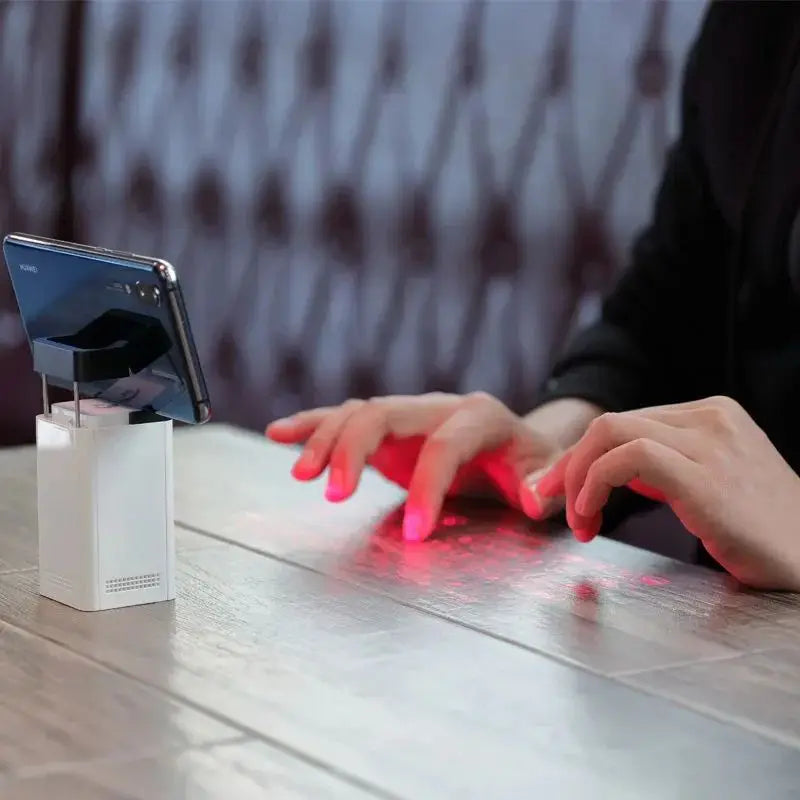 Laser Projection Bluetooth + USB Keyboard