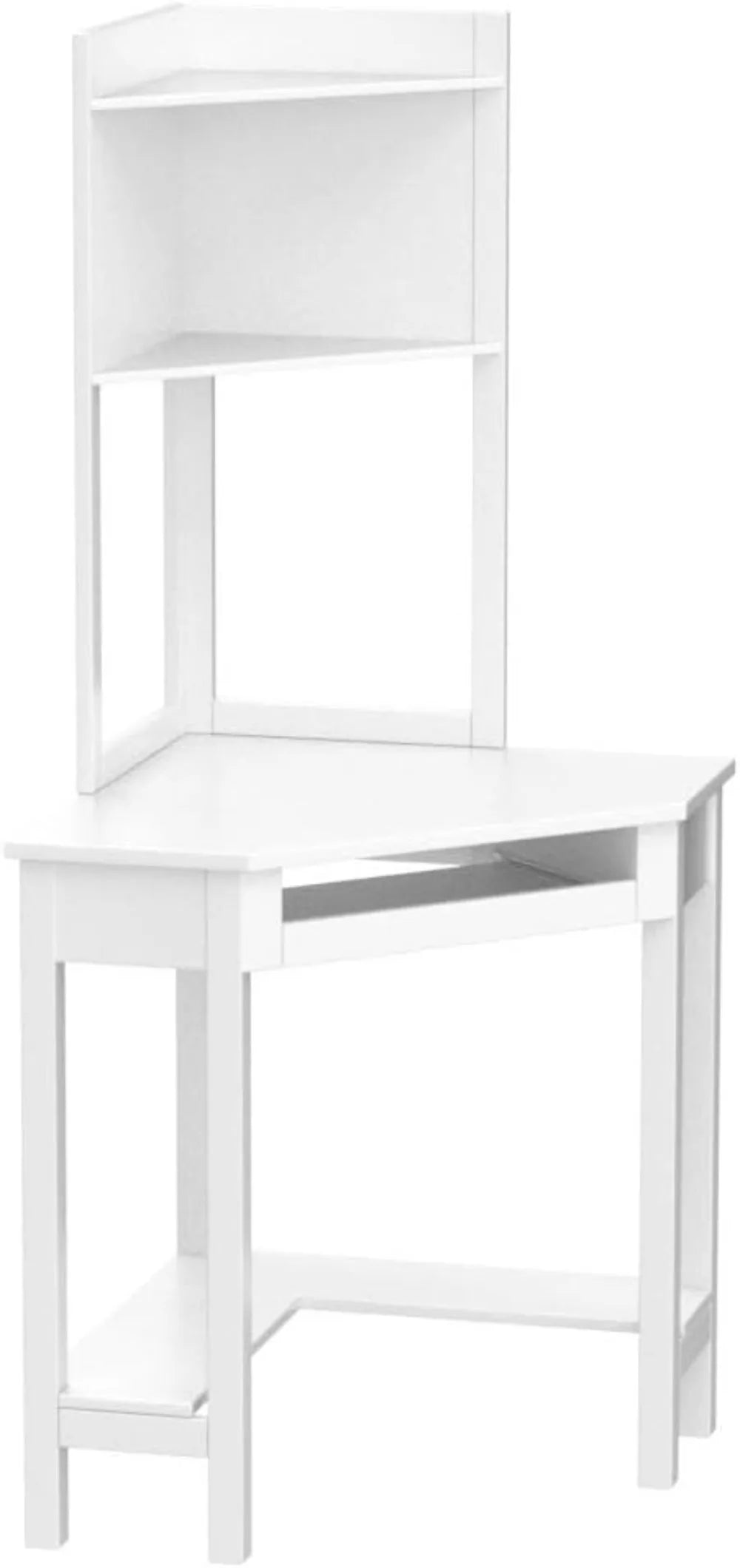 White Corner Desk w/ Hutch