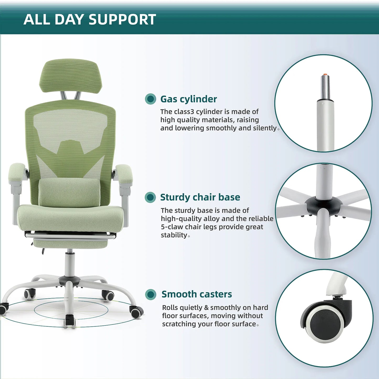 Reclining High-Back Mesh Office Chair