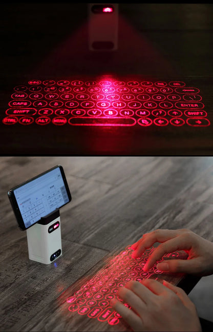 Laser Projection Bluetooth + USB Keyboard