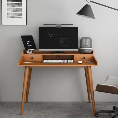 Mid-Century Writing Desk and Monitor Stand - 43"
