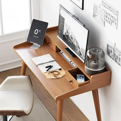 Mid-Century Writing Desk and Monitor Stand - 43"