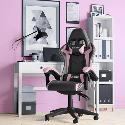 Gaming Chair with Headrest and Lumbar Support